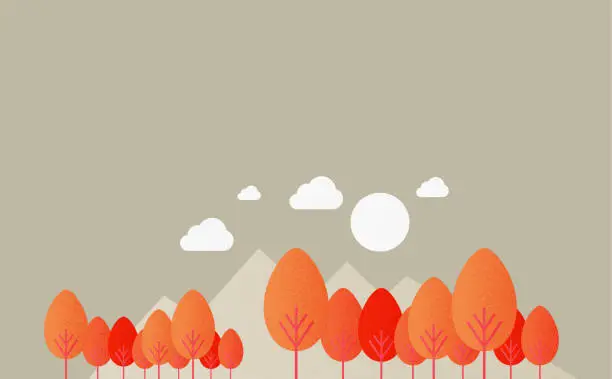 Vector illustration of Autumn forest