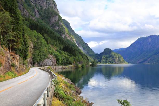 istock Hardanger Fjord road in Norway 1322496128