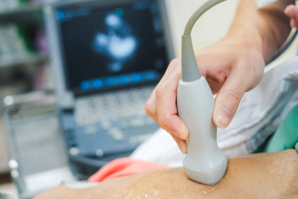 istock Doctor is examining heart's patient by echocardiogram 1322498254
