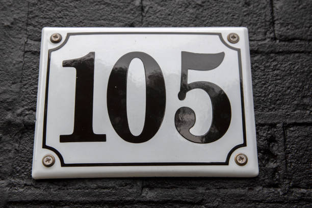 istock Close Up House Number 105 1322498437