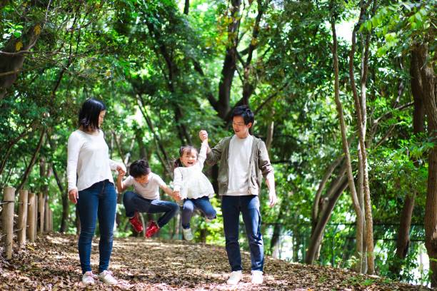istock Family hiking in the mountains 1322504992