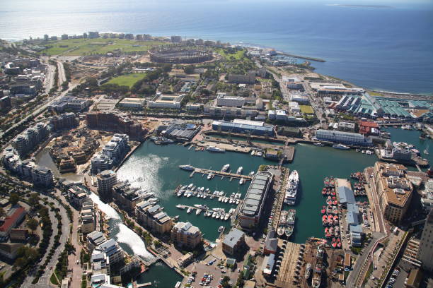 istock Aerial view of Cape Town Harbour 1322506565