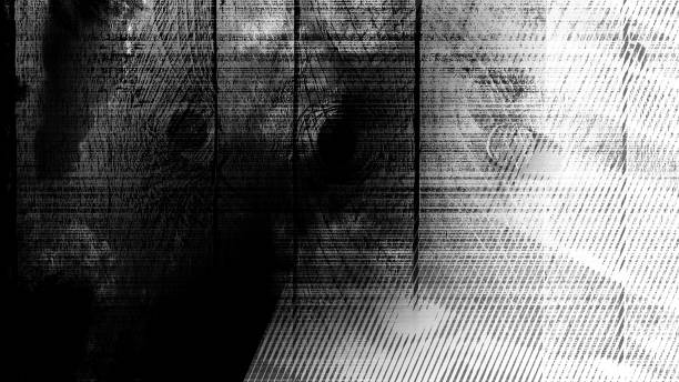 istock Dirty grunge abstract background, black and white halftone empty blank backdrop 1322512338