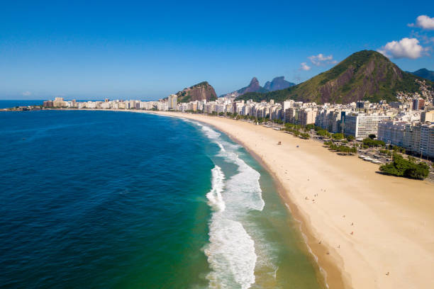 istock Empty Copacabana Beach in Rio de Janeiro 1322515756