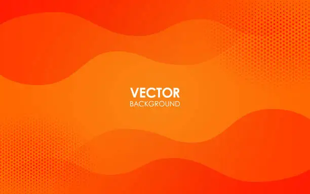 Vector illustration of Geometric orange background. Vector illustration.