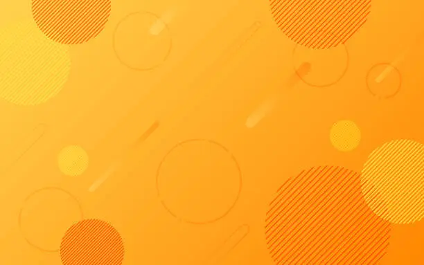 Vector illustration of Geometric orange background. Vector illustration.