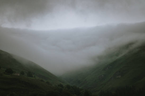 istock Mountains with fog 1322518124