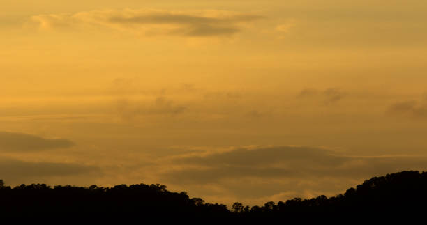 istock Panorama landscape mountain silhouette. 1322518185