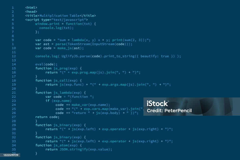 Program Code Software Digital Abstract Code Javascript Text Vector ...