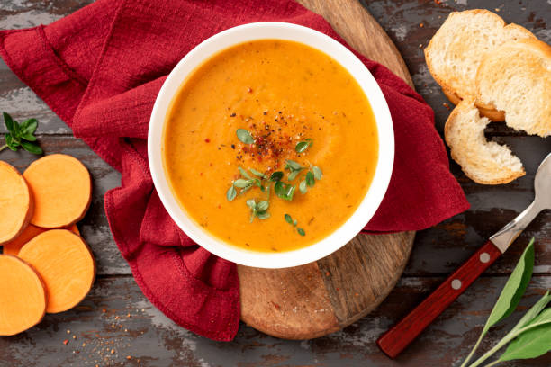 istock Creamy sweet potato soup 1322520497