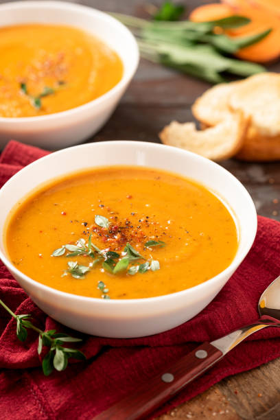 istock Creamy sweet potato soup 1322520507