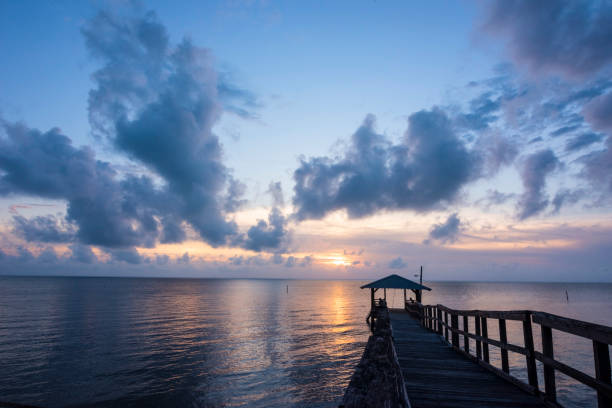 istock Cloudy Sunset in Fairhope, Alabama 1322520949