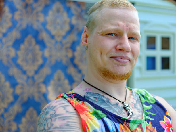 istock Portrait of Transgender man against backdrop 1322524742