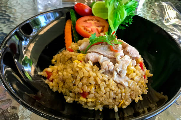 istock Pork fried rice with ready-to-eat fresh vegetables 1322525779