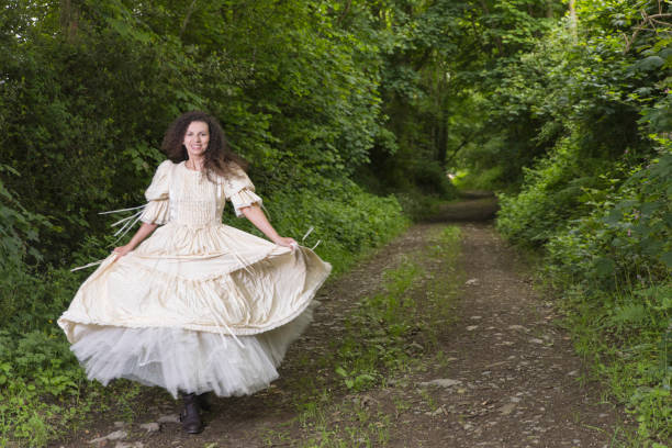 istock Lady wearing a Victorian dress 1322531732