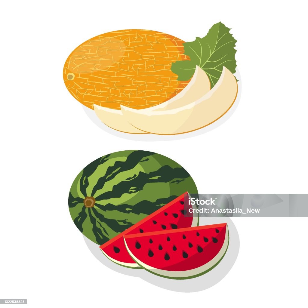 Thiết Kế Hoạt Hình Dưa Hấu Và Dưa Hấu Mẫu Cho Thực Đơn Hoặc Biểu ...