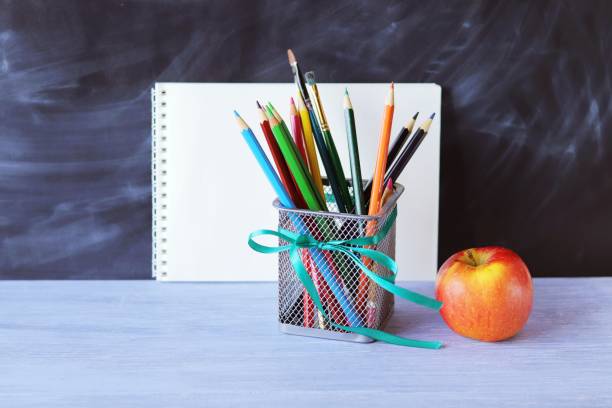 istock school supplies on the desk, learning concept, back to school 1322540834