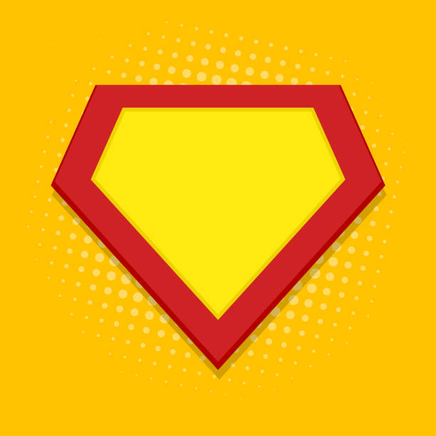 Super hero power graphics, vector Super hero power graphics, vector heroes stock illustrations