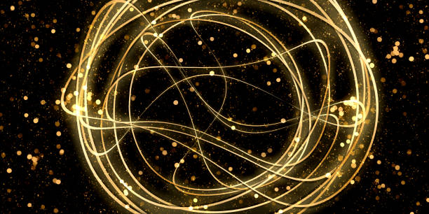istock warped curve background abstract golden light bokeh sparkle 3d illustration 1322544933