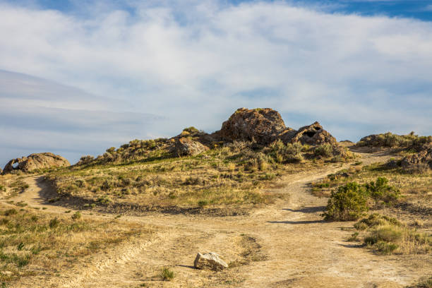 istock Panoramic spring landscape along the I-80 highway 1322554235