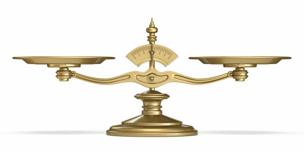 istock Golden scales 3D 1322569033