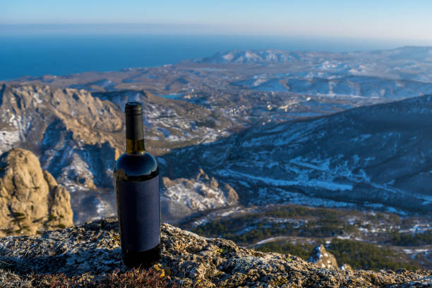 istock Wine in the snow 1322575572