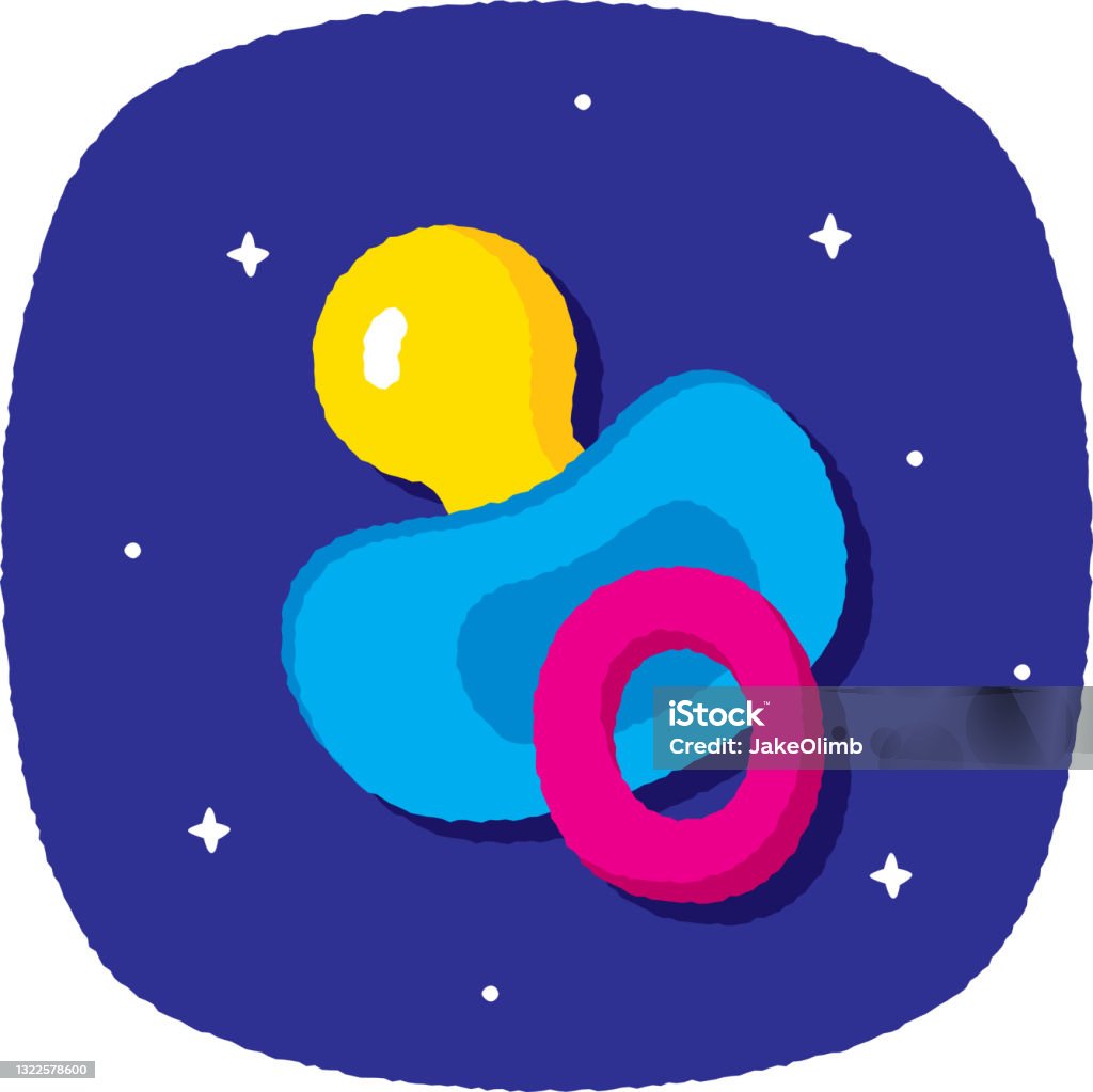 Drawn Pacifier Pacifier Doodle 4 Stock Illustration - Download Image Now ...