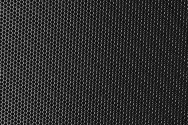 istock metal mesh of speaker grill texture, close-up view 1322581736