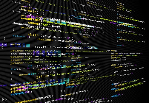 Program Code Bug Screen Glitch Vector Background Stock Illustration ...
