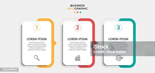 istock Vector Infographic design business template with icons and 3 options or steps. Can be used for process diagram, presentations, workflow layout, banner, flow chart, info graph 1322599647