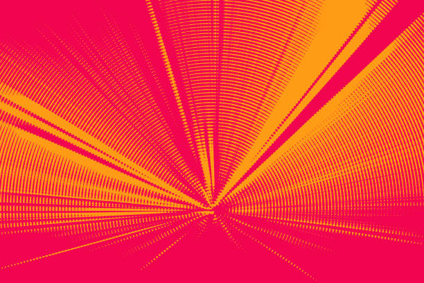 движение blur увеличить - vanishing point diminishing perspective sunbeam abstract stock illustrations