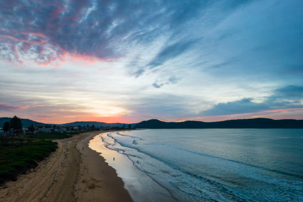 istock Aerial views sunrise at the seaside 1322615241