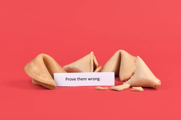 istock Fortune cookies with motivational text saying 'Prove them wrong' 1322617366