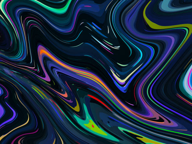 istock Abstract background for wallpapers, posters, cards, invitations, websites. Modern painting handmade background. Rainbow lines 1322626222