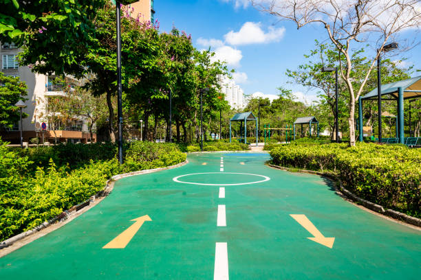 istock Walking track in the park 1322630042