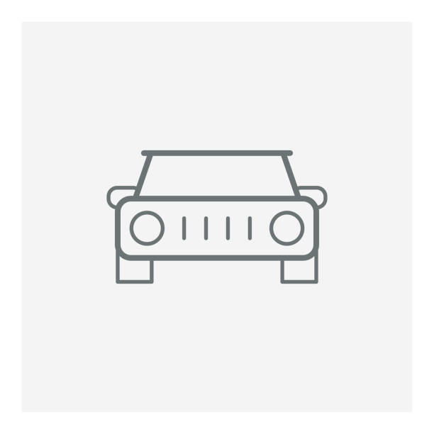 자동차 아이콘 - obsolete status car convertible sedan stock illustrations
