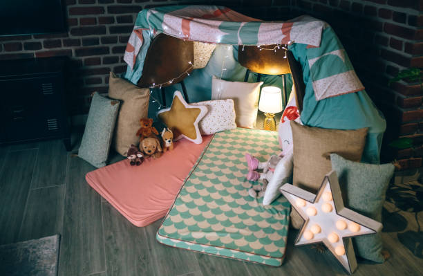 istock Diy tent decorated for pajama party 1322646090