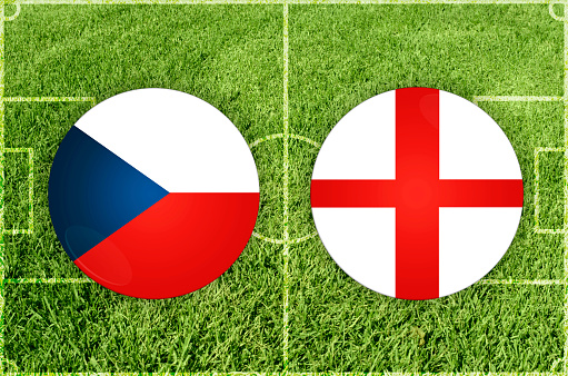 Concept for Football match Czech Republic vs England
