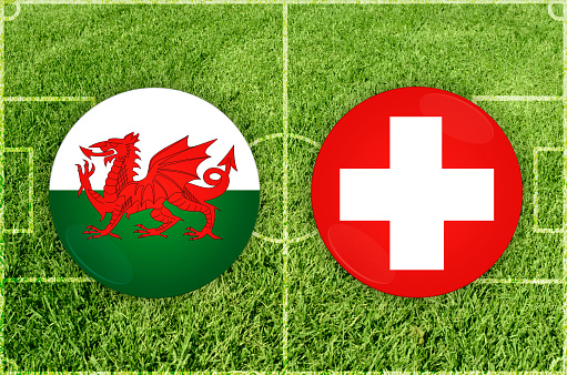 Concept for Football match Wales vs Switzerland