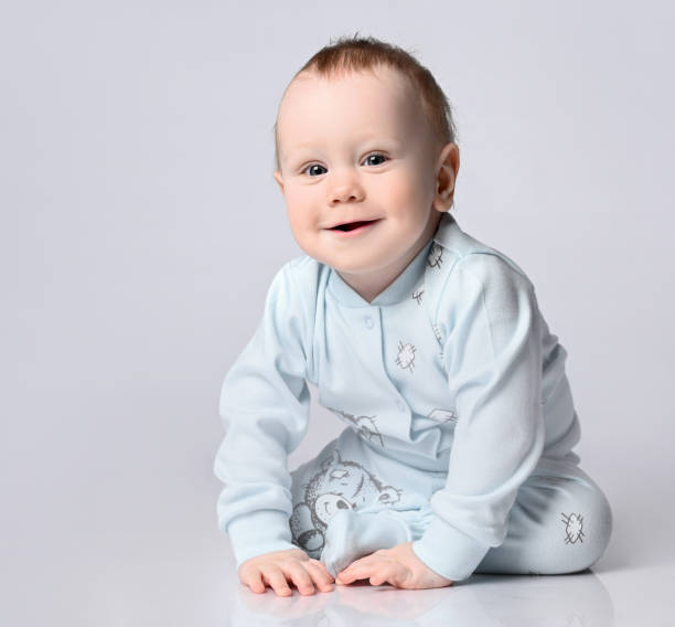 istock Baby boy posing for his first portrait 1322652133