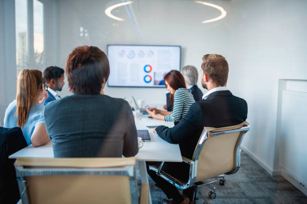 istock Business Associates Participating in Video Conference 1322656491