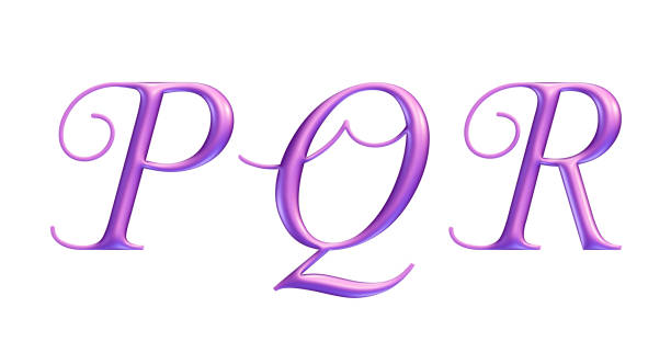 istock 3d alphabet, Pink letters  P Q R, 3d illustration 1322659448
