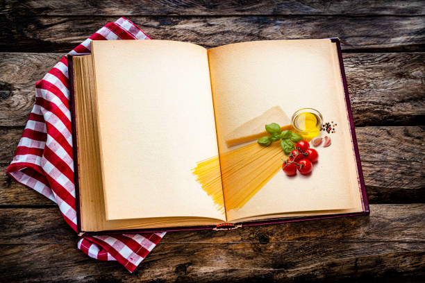 istock Spaghetti  recipe book with copy space 1322664374