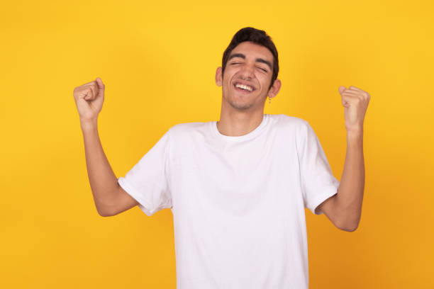 istock young expressive male model isolated on color background 1322667108