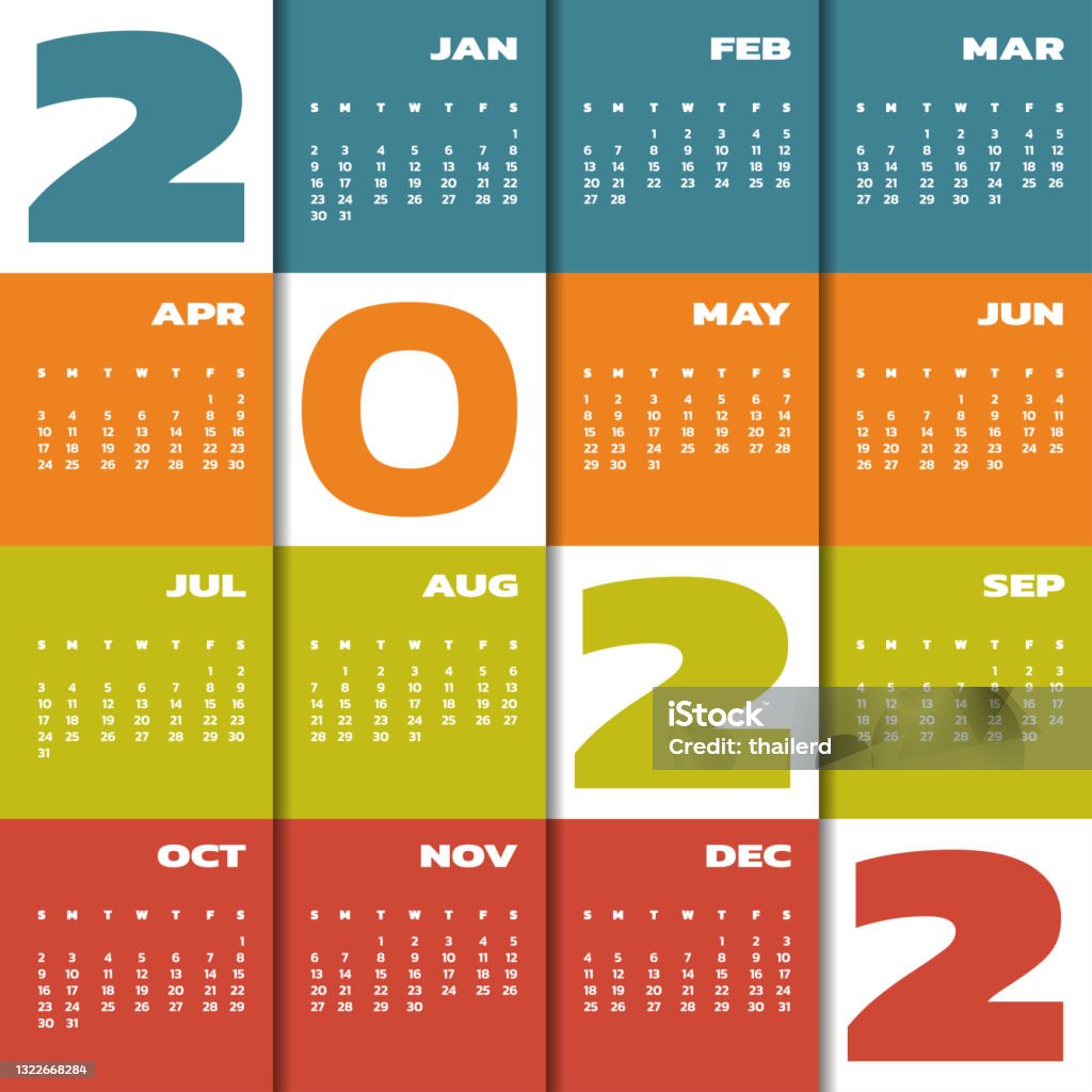 Calendar 2022 Year Stock Illustration Download Image Now April calendar-2022-year-stock-illustration-download-image-now-april