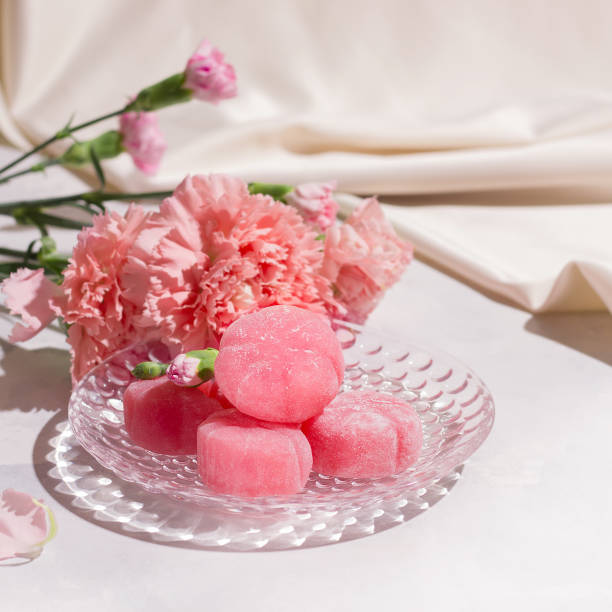 istock Mochi pink on a light background 1322668417