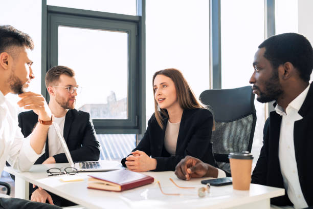 istock Business team meeting in office 1322673173