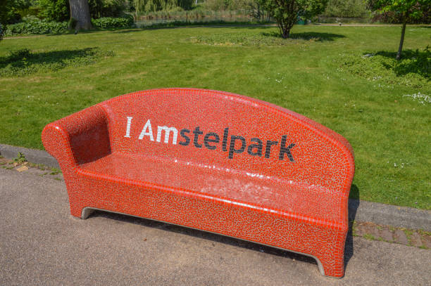 Bench At The Amstelpark Amsterdam The Netherlands 16-5-2018