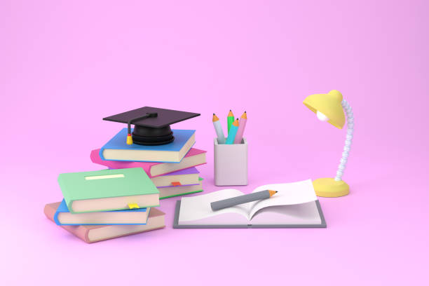 istock 3D rander. Education concept diligent study concept for the future of educational success with a graduation cap as a symbol 1322677048