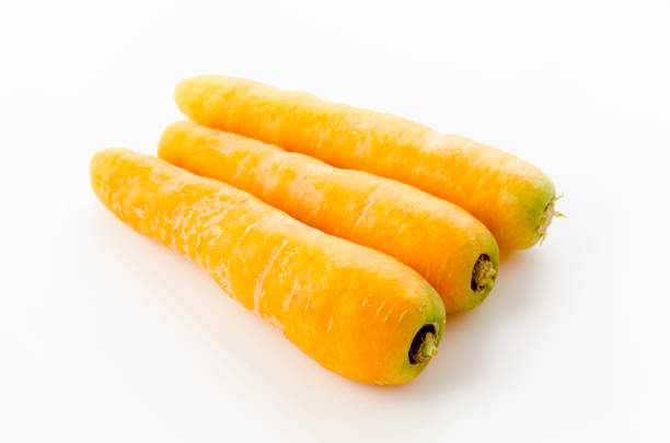 Kinbininjin, yellow carrot on white background
